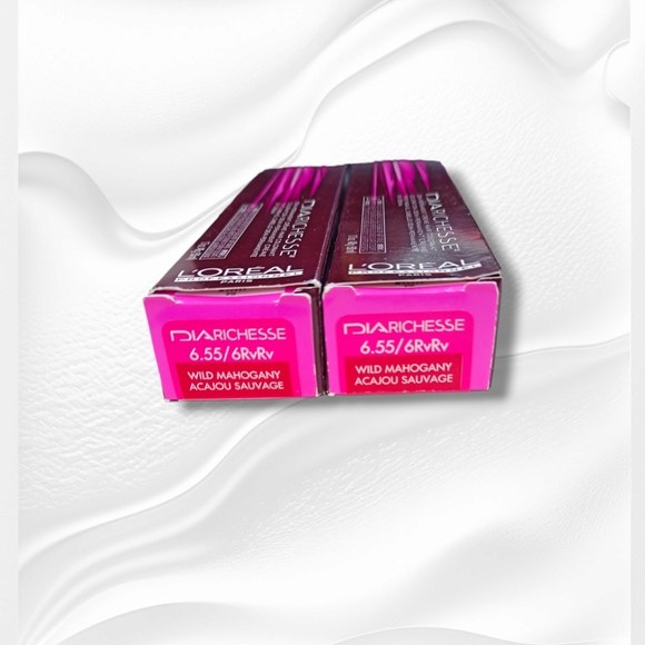 L'Oreal Professionnel DIARichesse 2 Tubes Ammonia-Free 6.55/6RvRv Wild Mahogany - Picture 2 of 16